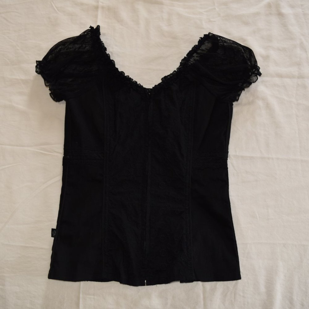 TRIPP corset style top lace goth vixen lolita  M